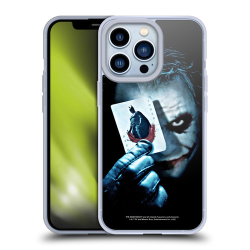 The Dark Knight Key Art Joker Card Soft Gel Case for Apple iPhone 13 Pro