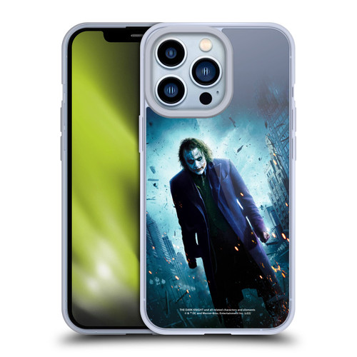 The Dark Knight Key Art Joker Poster Soft Gel Case for Apple iPhone 13 Pro & MagSafe