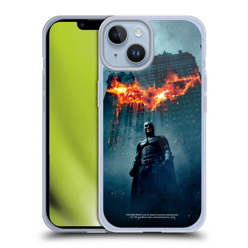 The Dark Knight Key Art Batman Poster Soft Gel Case for Apple iPhone 14 & MagSafe
