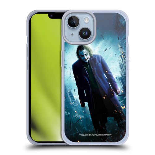 The Dark Knight Key Art Joker Poster Soft Gel Case for Apple iPhone 14 & MagSafe