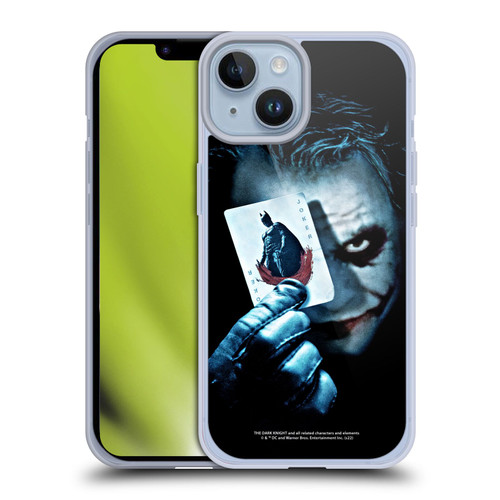 The Dark Knight Key Art Joker Card Soft Gel Case for Apple iPhone 14 & MagSafe