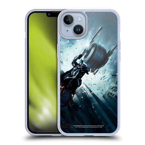 The Dark Knight Key Art Batman Batpod Soft Gel Case for Apple iPhone 14 Plus & MagSafe