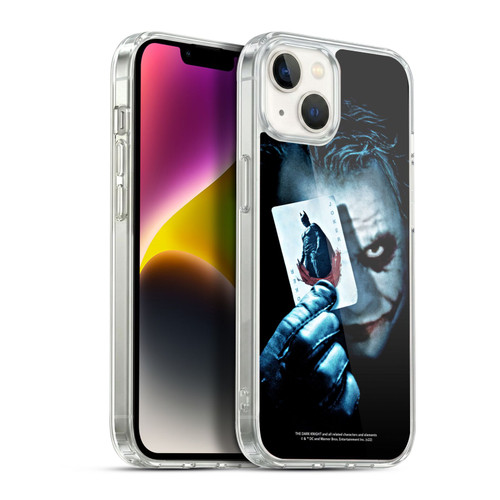 The Dark Knight Key Art Joker Card Soft Gel Case for Apple iPhone 14 Plus & MagSafe