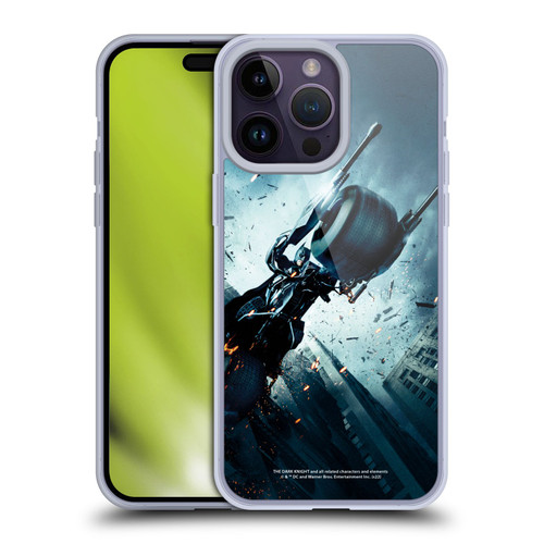 The Dark Knight Key Art Batman Batpod Soft Gel Case for Apple iPhone 14 Pro Max & MagSafe