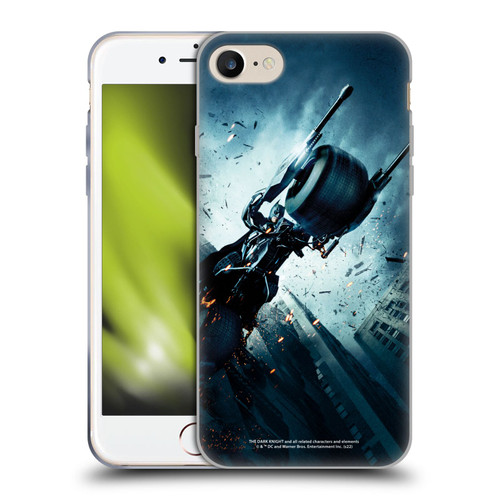 The Dark Knight Key Art Batman Batpod Soft Gel Case for Apple iPhone 7 / 8 / SE 2020 & 2022 & MagSafe