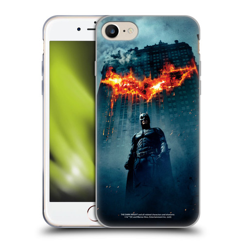 The Dark Knight Key Art Batman Poster Soft Gel Case for Apple iPhone 7 / 8 / SE 2020 & 2022 & MagSafe