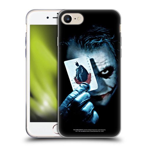 The Dark Knight Key Art Joker Card Soft Gel Case for Apple iPhone 7 / 8 / SE 2020 & 2022 & MagSafe