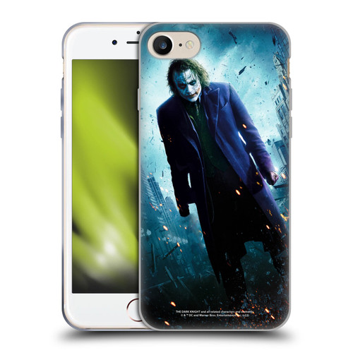 The Dark Knight Key Art Joker Poster Soft Gel Case for Apple iPhone 7 / 8 / SE 2020 & 2022 & MagSafe