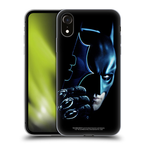 The Dark Knight Key Art Batman Batarang Soft Gel Case for Apple iPhone XR