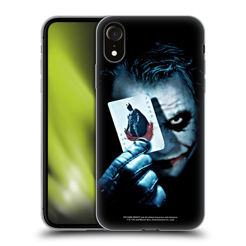 The Dark Knight Key Art Joker Card Soft Gel Case for Apple iPhone XR
