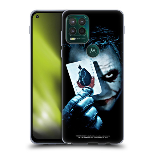 The Dark Knight Key Art Joker Card Soft Gel Case for Motorola Moto G Stylus 5G 2021