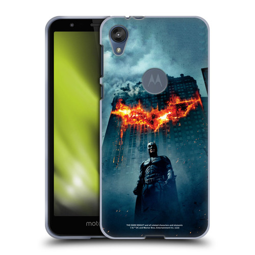 The Dark Knight Key Art Batman Poster Soft Gel Case for Motorola Moto E6