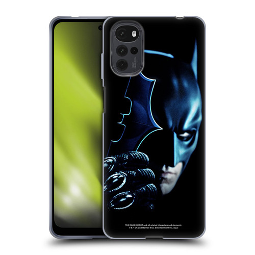 The Dark Knight Key Art Batman Batarang Soft Gel Case for Motorola Moto G22
