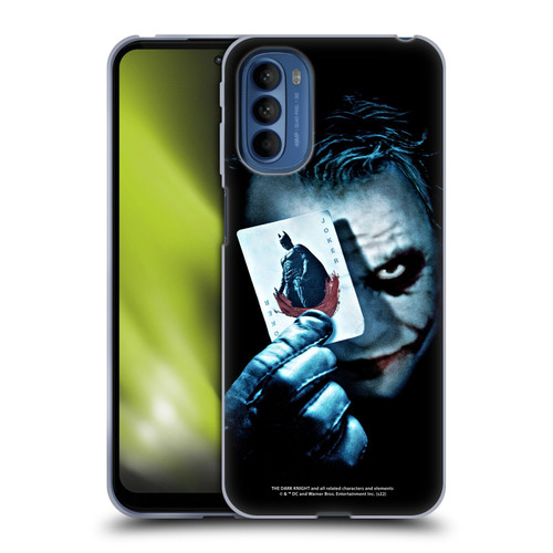 The Dark Knight Key Art Joker Card Soft Gel Case for Motorola Moto G41