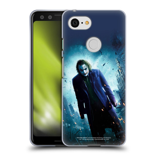 The Dark Knight Key Art Joker Poster Soft Gel Case for Google Pixel 3