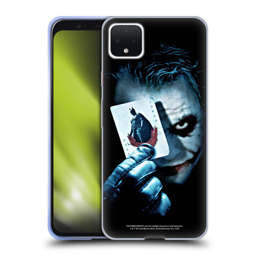 The Dark Knight Key Art Joker Card Soft Gel Case for Google Pixel 4 XL