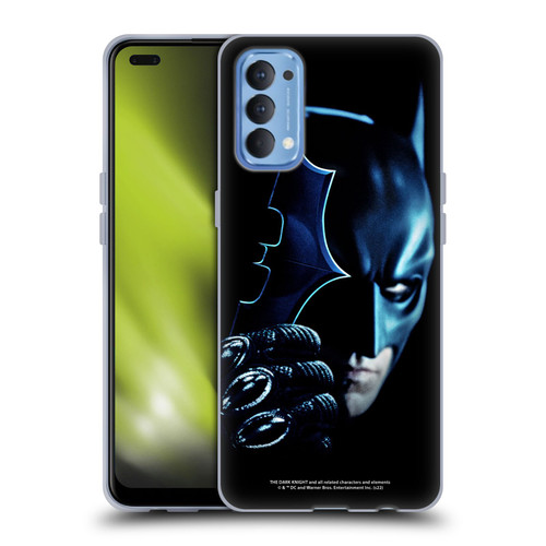 The Dark Knight Key Art Batman Batarang Soft Gel Case for OPPO Reno 4 5G