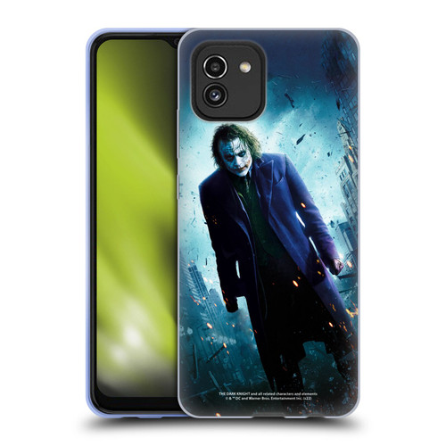 The Dark Knight Key Art Joker Poster Soft Gel Case for Samsung Galaxy A03 (2021)