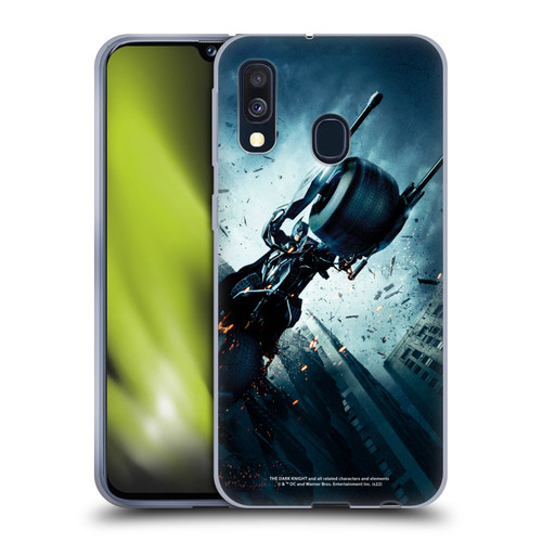 The Dark Knight Key Art Batman Batpod Soft Gel Case for Samsung Galaxy A40 (2019)