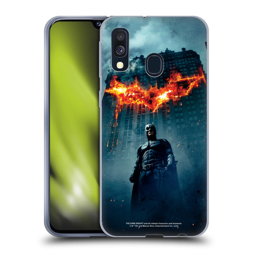 The Dark Knight Key Art Batman Poster Soft Gel Case for Samsung Galaxy A40 (2019)