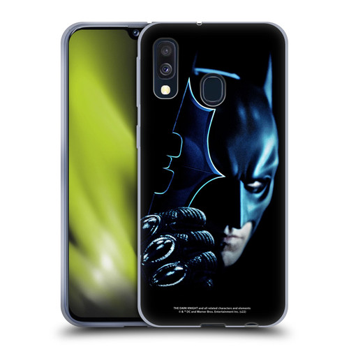 The Dark Knight Key Art Batman Batarang Soft Gel Case for Samsung Galaxy A40 (2019)