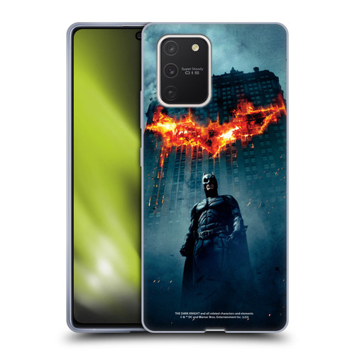 The Dark Knight Key Art Batman Poster Soft Gel Case for Samsung Galaxy S10 Lite
