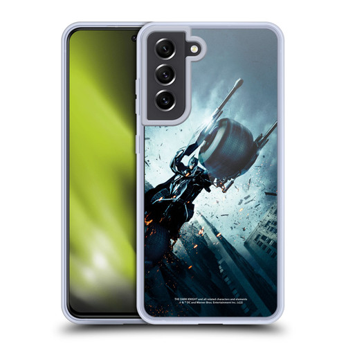 The Dark Knight Key Art Batman Batpod Soft Gel Case for Samsung Galaxy S21 FE 5G