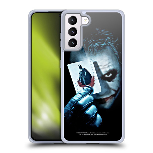 The Dark Knight Key Art Joker Card Soft Gel Case for Samsung Galaxy S21+ 5G