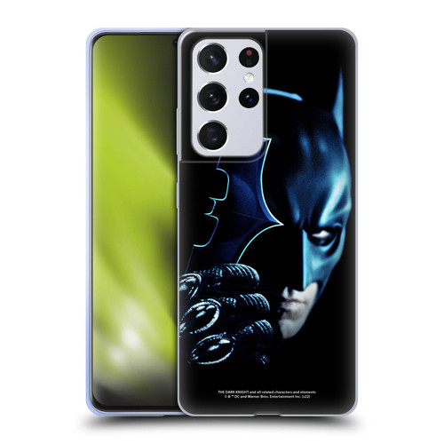The Dark Knight Key Art Batman Batarang Soft Gel Case for Samsung Galaxy S21 Ultra 5G