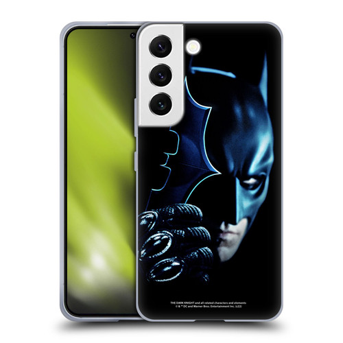 The Dark Knight Key Art Batman Batarang Soft Gel Case for Samsung Galaxy S22 5G