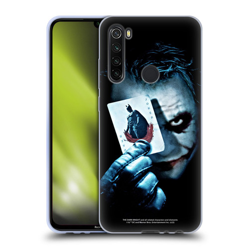 The Dark Knight Key Art Joker Card Soft Gel Case for Xiaomi Redmi Note 8T