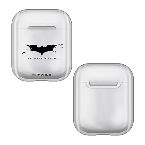 The Dark Knight Graphics Logo Clear Hard Crystal Cover Case for Apple AirPods 1 1st Gen / 2 2nd Gen Charging Case