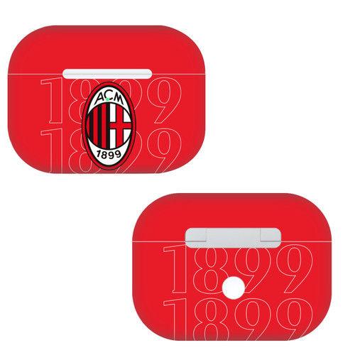 AC Milan Art 1899 Black Logo Vinyl Sticker Skin Decal Cover for Apple AirPods Pro Charging Case