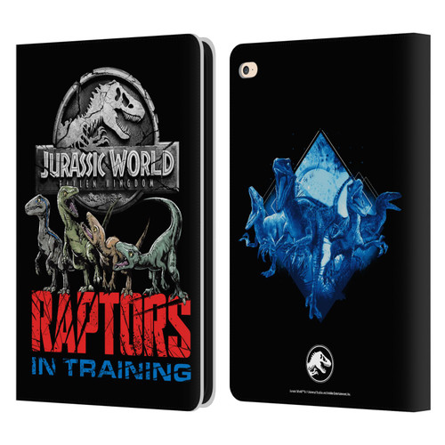 Jurassic World Fallen Kingdom Key Art Raptors In Training Leather Book Wallet Case Cover For Apple iPad Air 2 (2014)