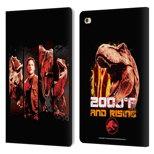 Jurassic World Fallen Kingdom Key Art Character Frame Leather Book Wallet Case Cover For Apple iPad mini 4