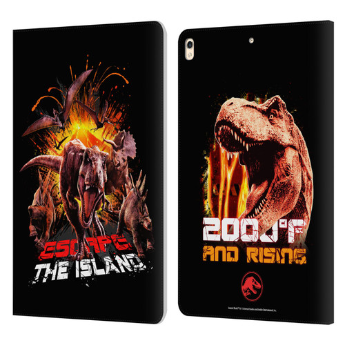 Jurassic World Fallen Kingdom Key Art Dinosaurs Escape Island Leather Book Wallet Case Cover For Apple iPad Pro 10.5 (2017)