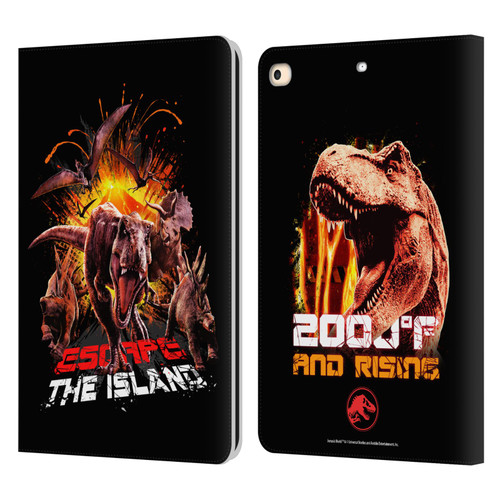 Jurassic World Fallen Kingdom Key Art Dinosaurs Escape Island Leather Book Wallet Case Cover For Apple iPad 9.7 2017 / iPad 9.7 2018