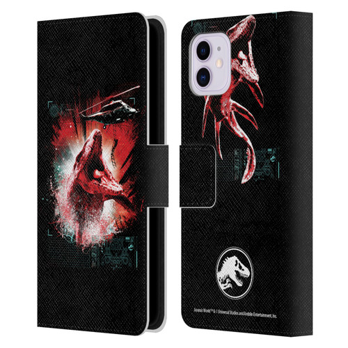 Jurassic World Fallen Kingdom Key Art Mosasaurus Leather Book Wallet Case Cover For Apple iPhone 11