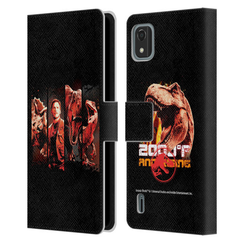 Jurassic World Fallen Kingdom Key Art Character Frame Leather Book Wallet Case Cover For Nokia C2 2nd Edition