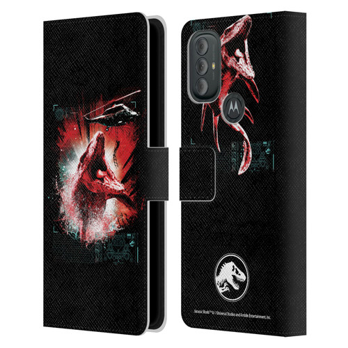 Jurassic World Fallen Kingdom Key Art Mosasaurus Leather Book Wallet Case Cover For Motorola Moto G10 / Moto G20 / Moto G30