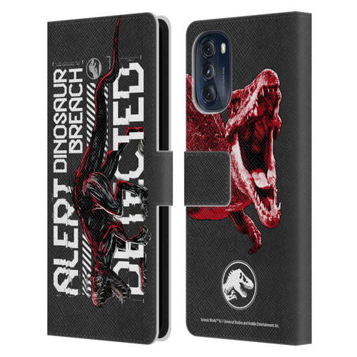 Jurassic World Fallen Kingdom Key Art Dinosaur Breach Leather Book Wallet Case Cover For Motorola Moto G (2022)