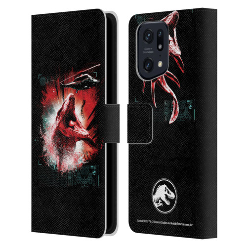 Jurassic World Fallen Kingdom Key Art Mosasaurus Leather Book Wallet Case Cover For OPPO Find X5 Pro