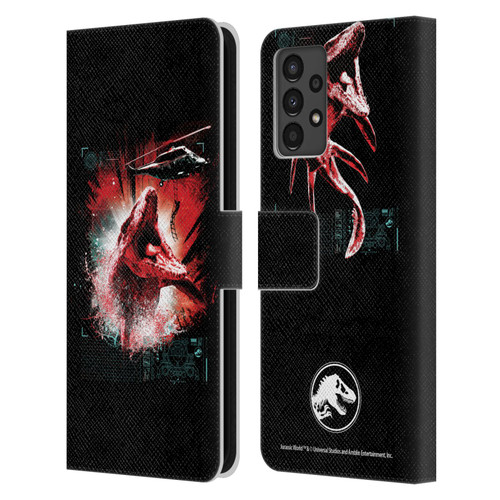 Jurassic World Fallen Kingdom Key Art Mosasaurus Leather Book Wallet Case Cover For Samsung Galaxy A13 (2022)