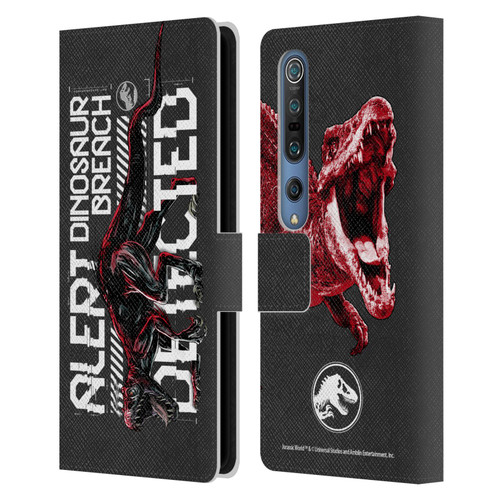 Jurassic World Fallen Kingdom Key Art Dinosaur Breach Leather Book Wallet Case Cover For Xiaomi Mi 10 5G / Mi 10 Pro 5G