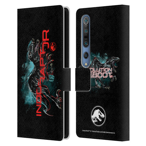 Jurassic World Fallen Kingdom Key Art Indoraptor Leather Book Wallet Case Cover For Xiaomi Mi 10 5G / Mi 10 Pro 5G