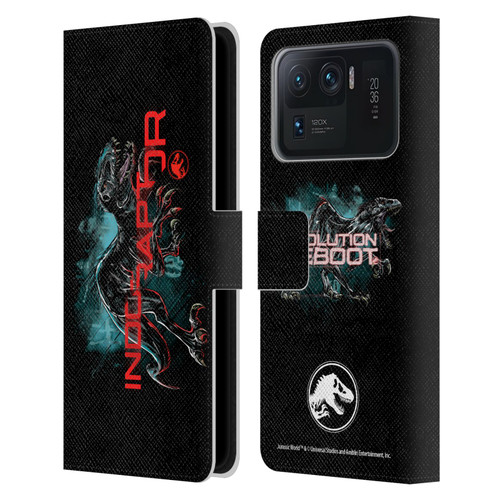 Jurassic World Fallen Kingdom Key Art Indoraptor Leather Book Wallet Case Cover For Xiaomi Mi 11 Ultra