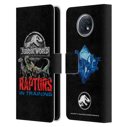 Jurassic World Fallen Kingdom Key Art Raptors In Training Leather Book Wallet Case Cover For Xiaomi Redmi Note 9T 5G