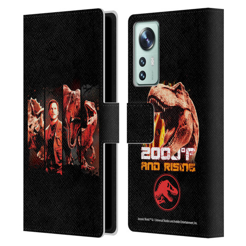 Jurassic World Fallen Kingdom Key Art Character Frame Leather Book Wallet Case Cover For Xiaomi 12