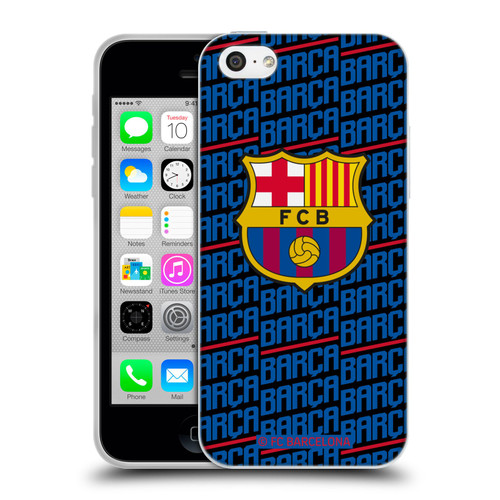 FC Barcelona Crest Patterns Barca Soft Gel Case for Apple iPhone 5c