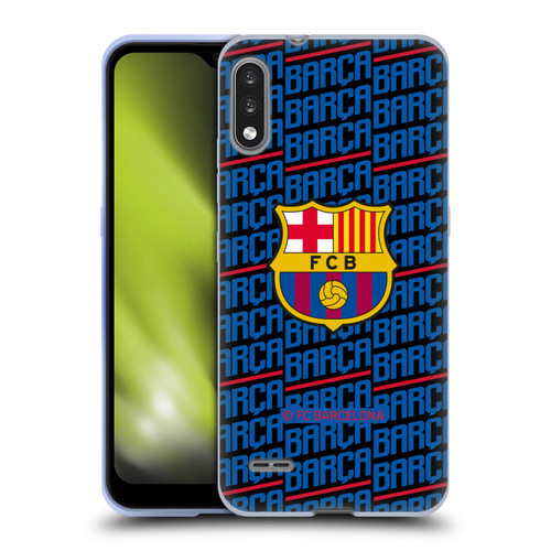 FC Barcelona Crest Patterns Barca Soft Gel Case for LG K22